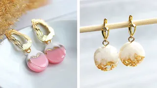 3 cool epoxy resin earrings that you will adore || Gorgeous DIY Jewelry