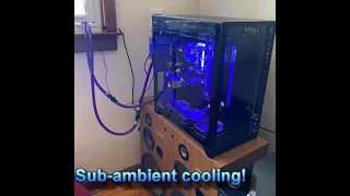 Sub ambient cooling setup