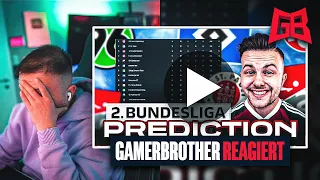 BODENLOSE PREDICTION 😂 GamerBrother REAGIERT auf seine 2.BUNDESLIGA PROGNOSE 2022/2023 😂