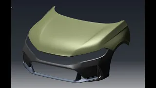 P1-The bonnet and wheel arch : CATIA  Alias Class A surface modeling techniques.