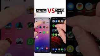 A53 5G vs Poco X3 Pro Speed Test