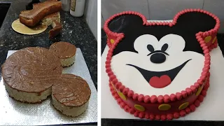 Micky Mouse Cake Kaishe Cutting kare |Micky Mouse Cake Design |Micky Mouse Birthday cake