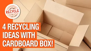 4 AWESOME IDEAS WITH CARDBOARD BOXES! ♻️ DIY