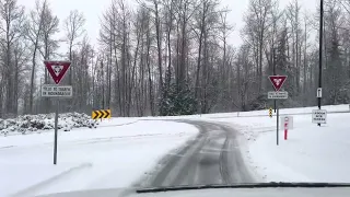 Blizzard in BC drive to SFU Dec 18th 9:00am