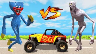 Escape From The Shy Guy (SCP-096) Huggy Wuggy VS Shy Guy - Beamng Drive | TrainWorld