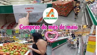 COMPRAS DO MÊS DE MAIO NO ATACADÃO EM JUNDIAÍ SP//SERÁ QUE VAI FALTAR ARROZ? #atacadãosupermercado