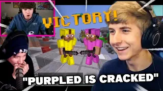 Purpled Carries Quackity Karl & BBH on an Insane Bedwars Game *Shocking*