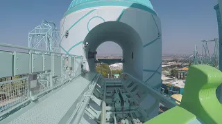 Journey to Atlantis On-Ride First Boat Separate POV 2.7K 60fps Water Coaster SeaWorld San Diego 2021