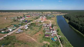 Полёт над селом Исетское в Свердловской области (Isetskoe, Sverdlovsk Oblast)