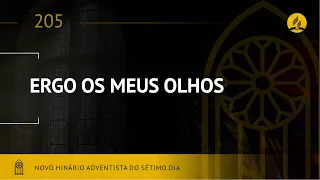 Novo Hinário Adventista • Hino 205 • Ergo os Meus Olhos • (Lyrics)