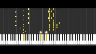 Bad Apple!! Synthesia (Piano full version) transcribed by ME