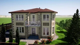 Проект дома из керамических блоков  площадью 207м2