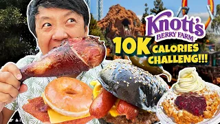 10,000 CALORIES CHALLENGE at Knott’s Berry Farm! Is The MEAL PASS Worth it?