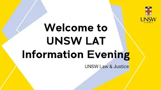 UNSW LAT Information Evening 2023