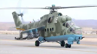 Mi-24 Hind Taxi and Takeoff