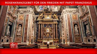 Rosenkranzgebet für den Frieden, 31. Mai 2022, Papst Franziskus