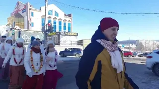 ХАРИНАМА В ЗЛАТОУСТЕ 12.03.2022 / HARINAMA IN ZLATOUST 03/12/2022