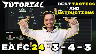 EA FC 24 - OVERPOWERED FORMATION 3-4-3 TUTORIAL BEST TACTICS & INSTRUCTIONS HOW TO PLAY 343