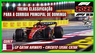 F1 23 TREINO CLASSIFICAÇÃO GP QATAR LUSAIL CATAR AO VIVO BAND BANDSPORTS F1 2023 REACT QUALY QUALI