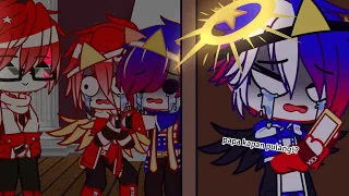 Ketika Singa mengasuh MaPhilIndo || meme/parodi|| countryhumans [part 3/end? ] ⚠darah