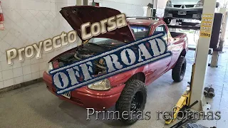 Proyecto Corsa OFF ROAD - Corte chapa y elevación parte trasera