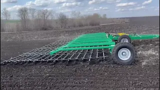 Борона шлейфовая зубовая БЗ-11 по пашне в Жердевке