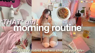 *THAT GIRL* 7am winter morning routine 🎀❄️🎧cozy & productive