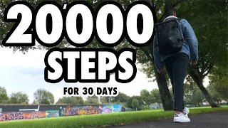 I walked 20'000 Steps a Day for 30 Days - It works