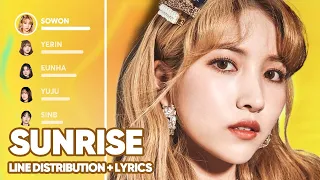 GFRIEND - Sunrise (Line Distribution + Lyrics Color Coded) PATREON REQUESTED