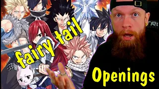 First Time Reaction Fairy Tail Openings 1-14