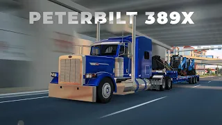 2023 Peterbilt 389X with Digital Dash! - Wade 53ft Stepdeck - American Truck Simulator