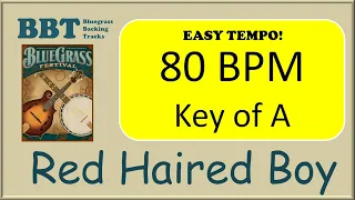 Red Haired Boy  - bluegrass backing track 80