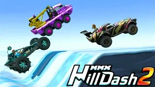 What's new in MMX HILL DASH 2 Unusual cars monsters Video for children game about cars