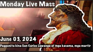 Quiapo Church Live Mass Today June 03, 2024 Monday
