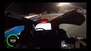 Canepa On board Paul Ricard 2018 in the night 312 km/h
