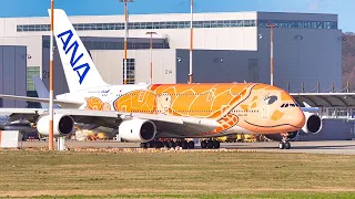 Flying Turtle A380: First Flight for ANA's new world's largest passenger airliner | HDR