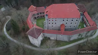 Relaxing music and footage of castle in Slovenia with drone