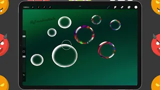 How to DRAW a BUBBLE in PROCREATE #Shorts - Quick Procreate Tutorial #drawingskills #drawingtutorial