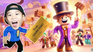 Kaven Goes to Willy Wonka's Chocolate Factory In Roblox!