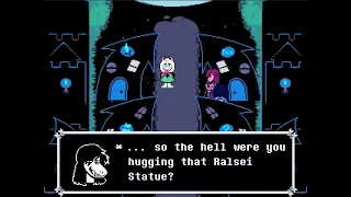 Extra dialogue if you hug ralsei's dummy (deltarune)