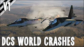 Wingless Landings, Bad Piloting, Crashes & More! V1 | DCS World 2.5 Modern Flight Sim Crashes