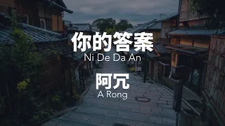 你的答案Ni De Da An - 阿冗 A Rong Chinese+Pinyin Lyrics video