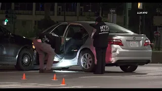 Stolen Car Hits Police Car, Cops Shoot at Perp / West End Highway / Manhattan / 5.6.21