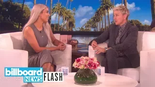 Kim Kardashian Accidentally Reveals Baby's Gender During 'Ellen' Appearance | Billboard News Flash