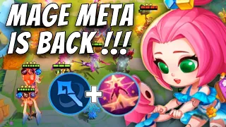 ANGELA 3RD SKILL 6 MAGES !!  QUICK 3 STAR HEROES !! MAGIC CHESS MOBILE LEGENDS