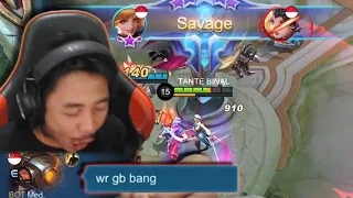 Fanny Dwiwoii Dibilang WR GB !! Langsung SAVAGE Didepan Orangnya!!! - MOBILE LEGEND