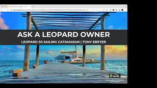 Ask a Leopard Owner with Leopard 50 Sailing Catamaran Owner