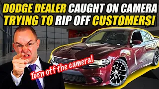 DODGE DEALER TRIES TO SLIP CRAZY FEES ON HELLCAT BUYER ON CAMERA!