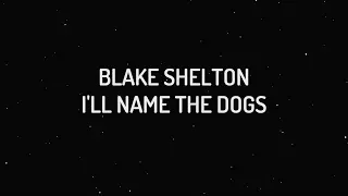 Blake Shelton - I'll Name The Dogs (Lyrics)