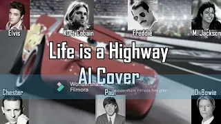 Life is a Highway - AI Cover with Frank Sinatra, Paul McCartney, Kurt Cobain, Elvis Presley, Michael